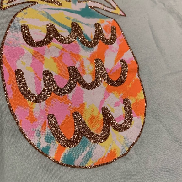 Girls size 4-5T. Tank top with sparkly pineapple. EUC - Picture 3 of 4